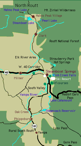 Fine Homes area map Steamboat Springs real estate